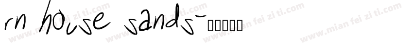 rn house sands字体转换